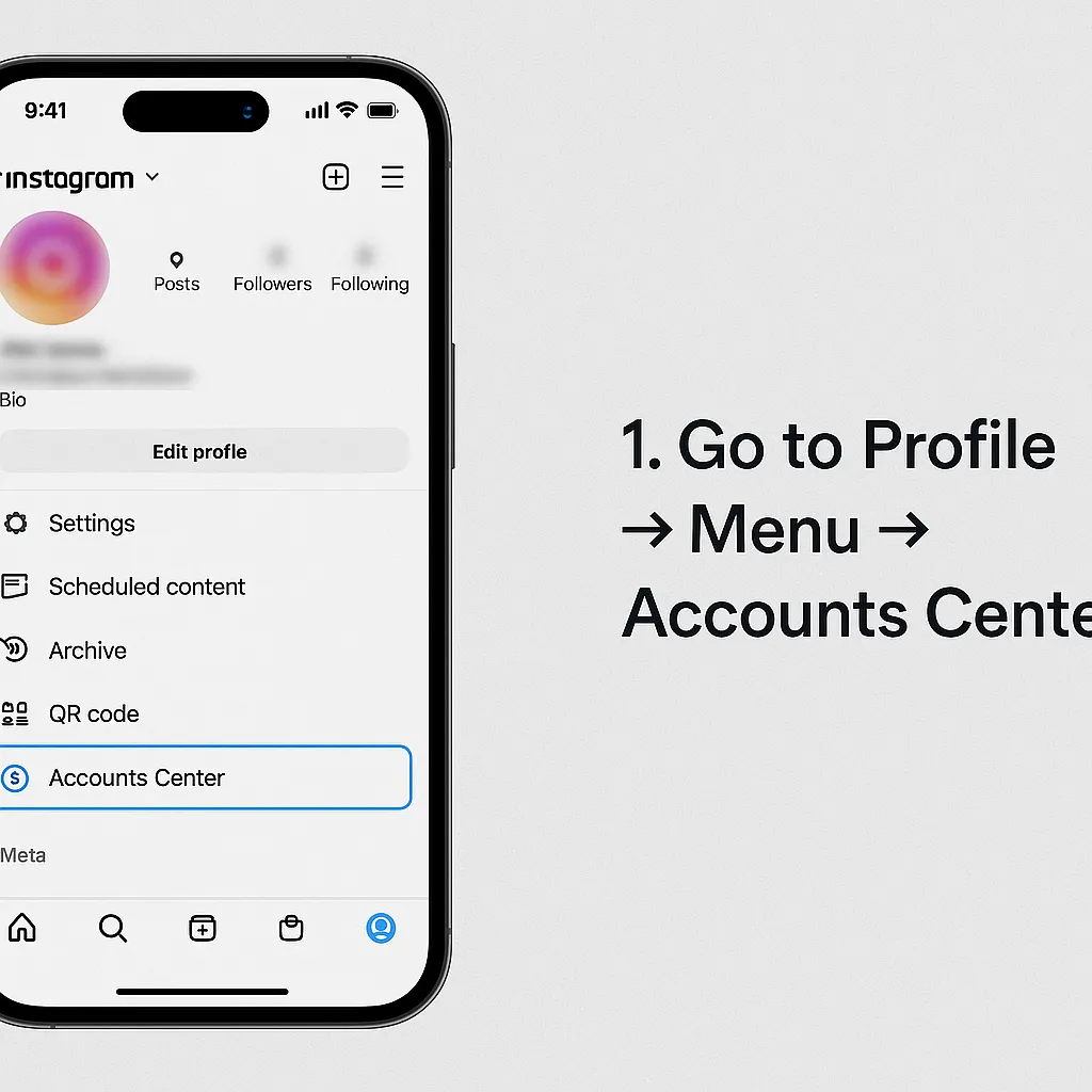 Accounts Center Open Accounts Center